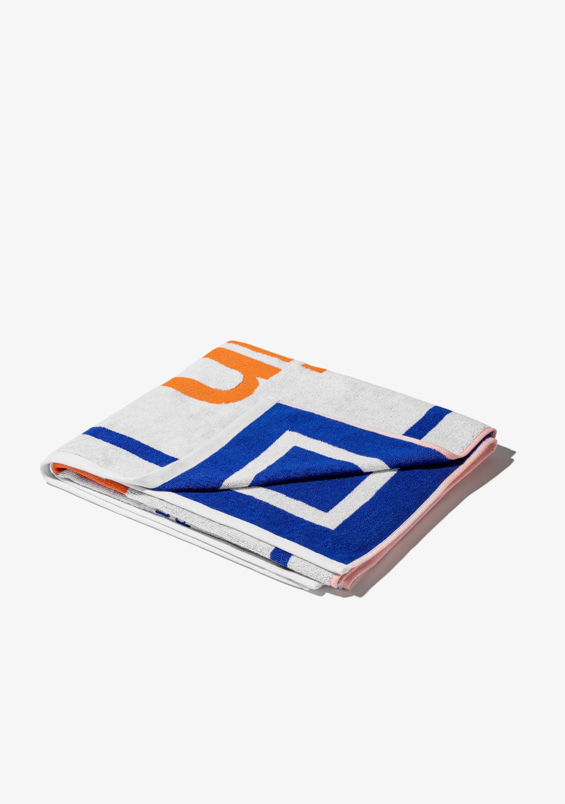 D.franklin Summer Club Jacquard Beach Towel White