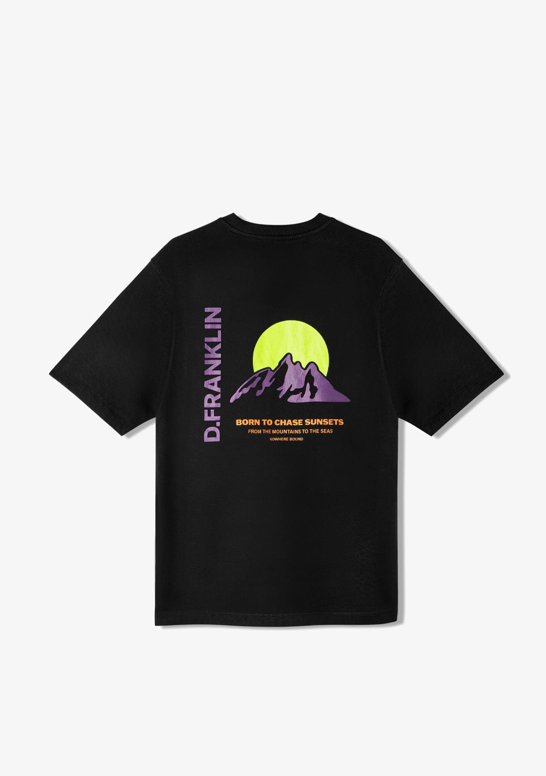 D.franklin Sunsets T-Shirt Black / Purple