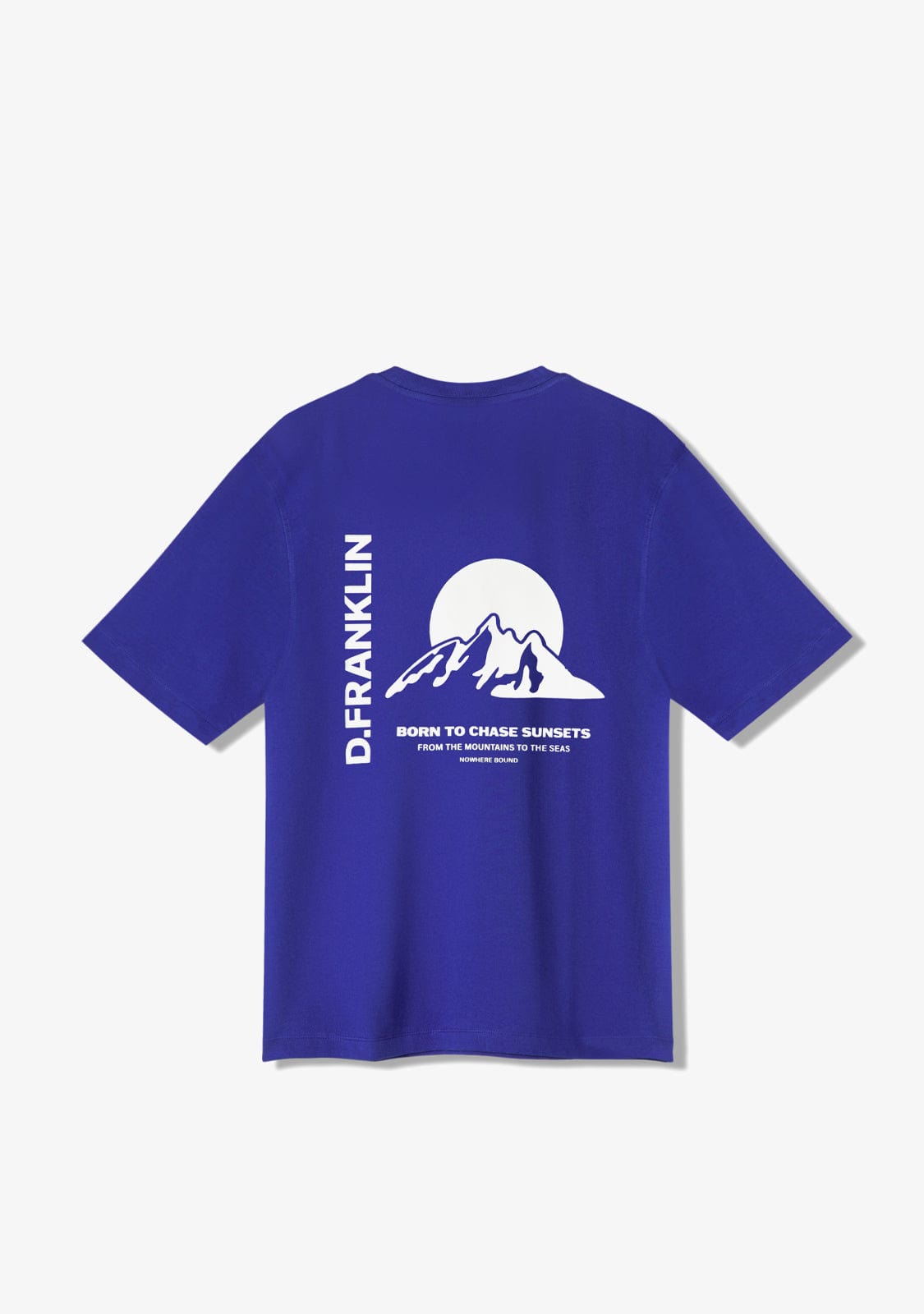 D.franklin Sunsets T-Shirt Blue / White