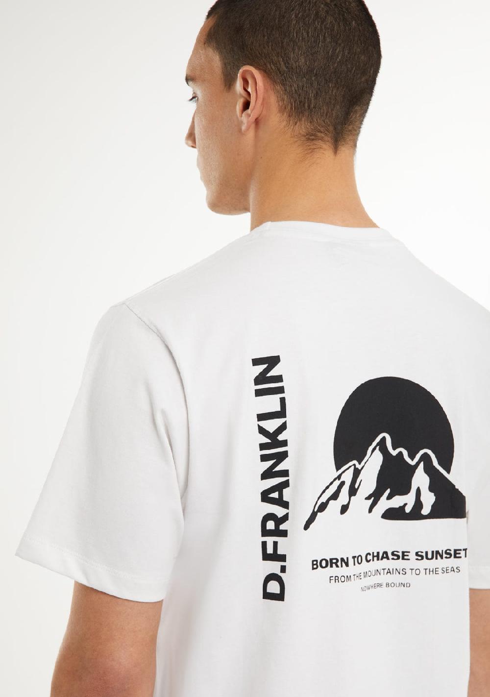 D.franklin Sunsets T-Shirt White / Black