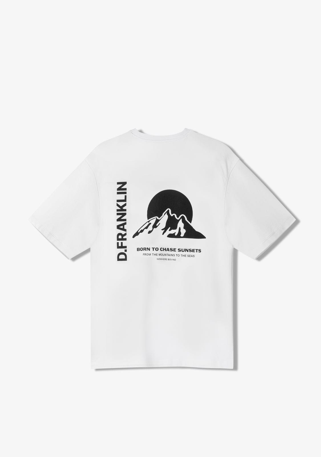 D.franklin Sunsets T-Shirt White / Black