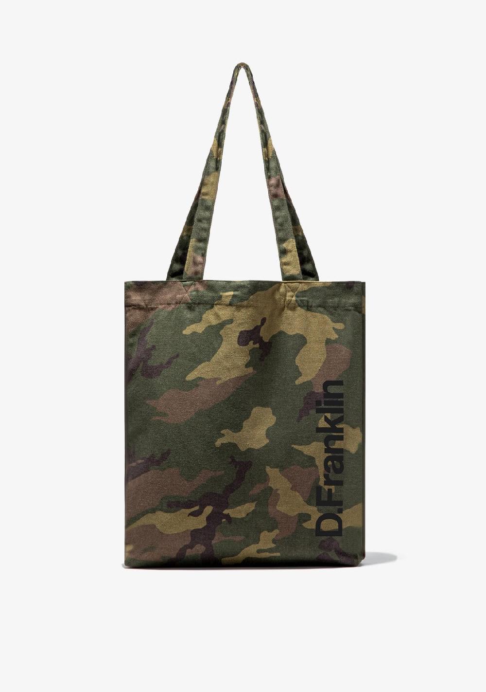 D.franklin Tote Bag Camo Black