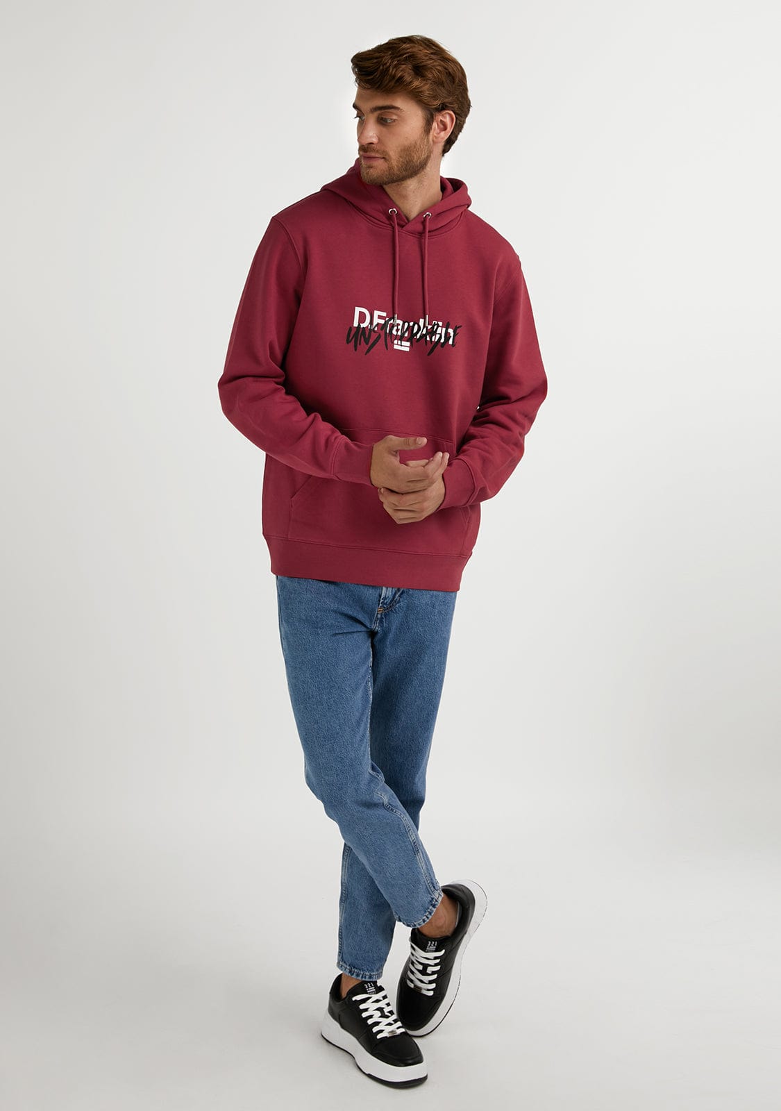 D.franklin Unstoppable Hoodie Dark Red
