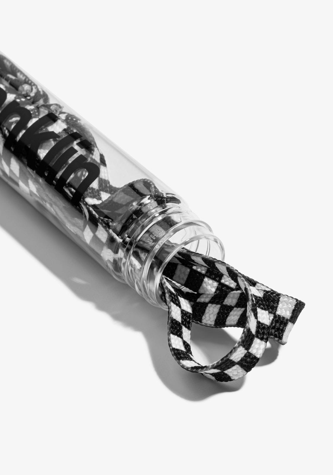 D.franklin Urban Check Shoelaces Black / White