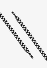 D.franklin Urban Check Shoelaces Black / White