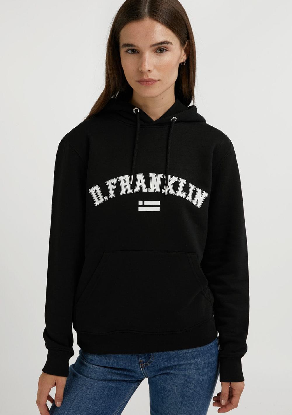 D.franklin Varsity Hoodie Black / White