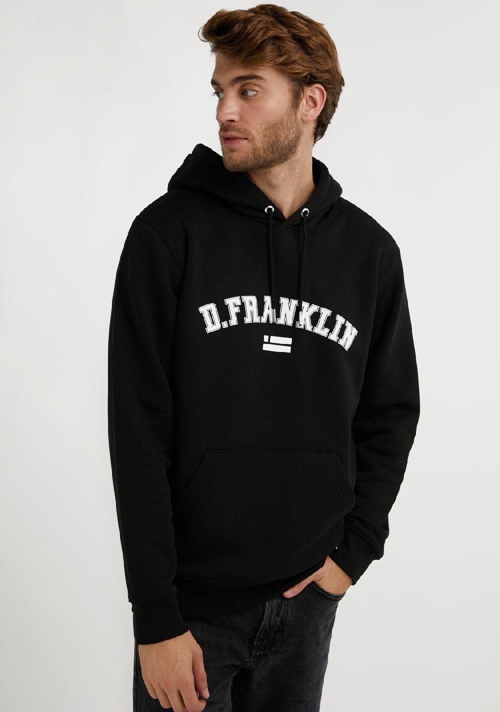 D.franklin Varsity Hoodie Black / White