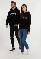 D.franklin Varsity Hoodie Black / White