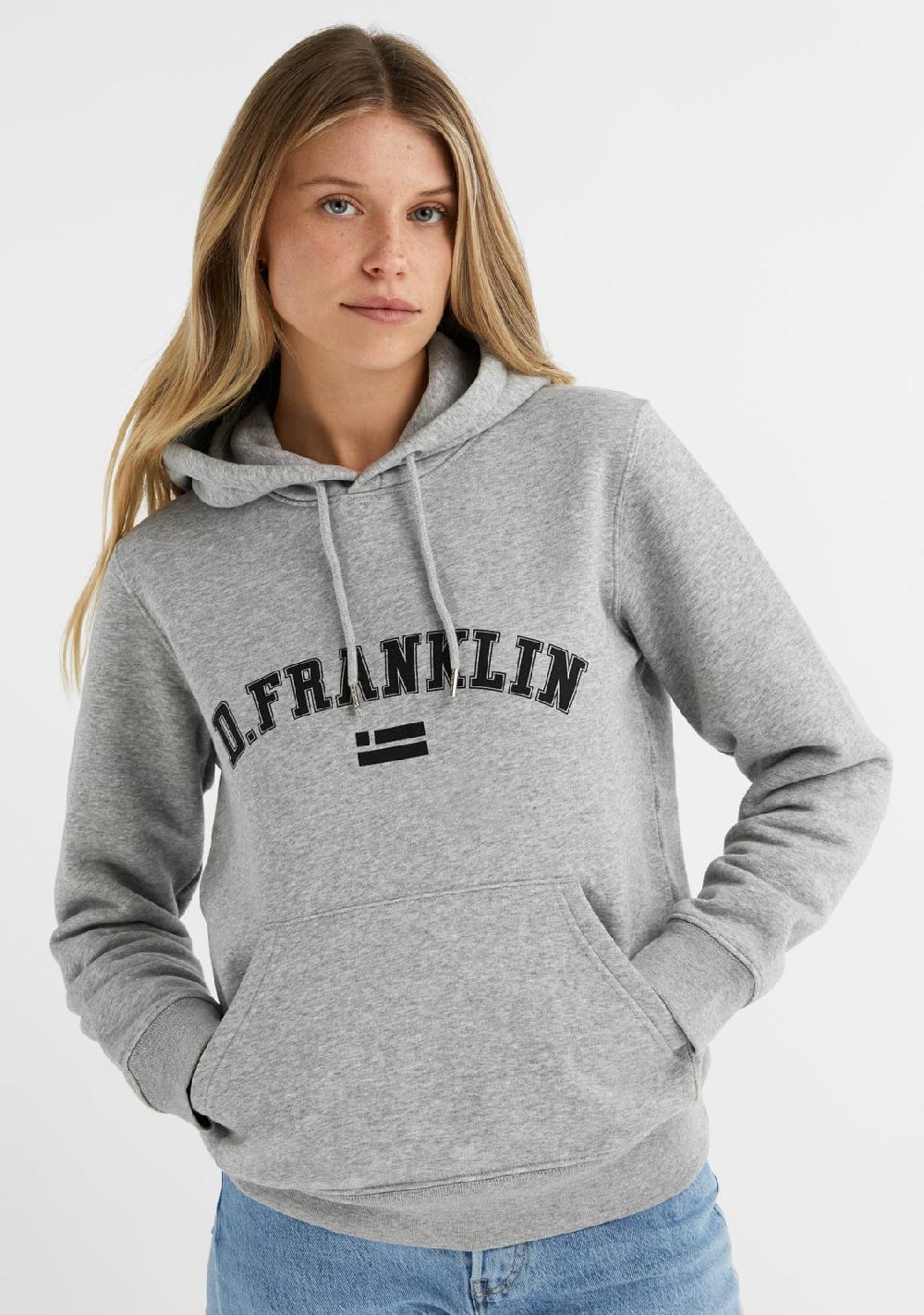 D.franklin Varsity Hoodie Grey / Black