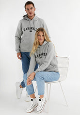 D.franklin Varsity Hoodie Grey / Black