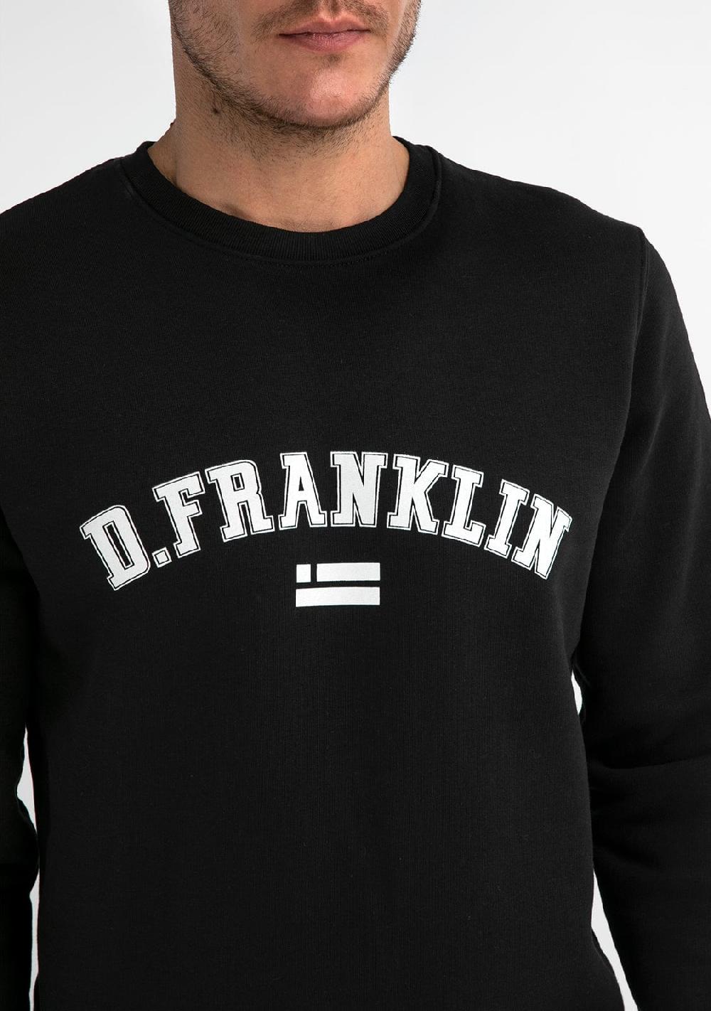 D.franklin Varsity Sweatshirt Black / White