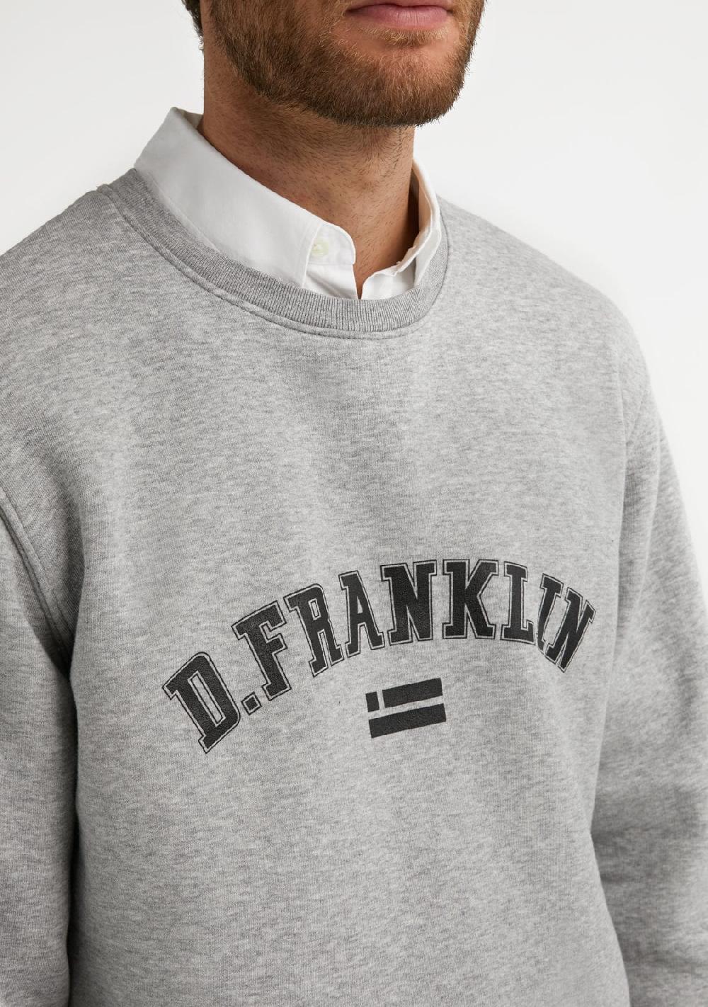 D.franklin Varsity Sweatshirt Grey / Black