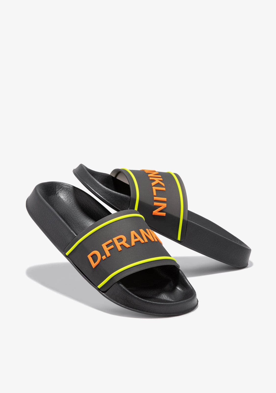 D.franklin Venice Slide Black / Orange