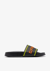 D.franklin Venice Slide Black / Orange