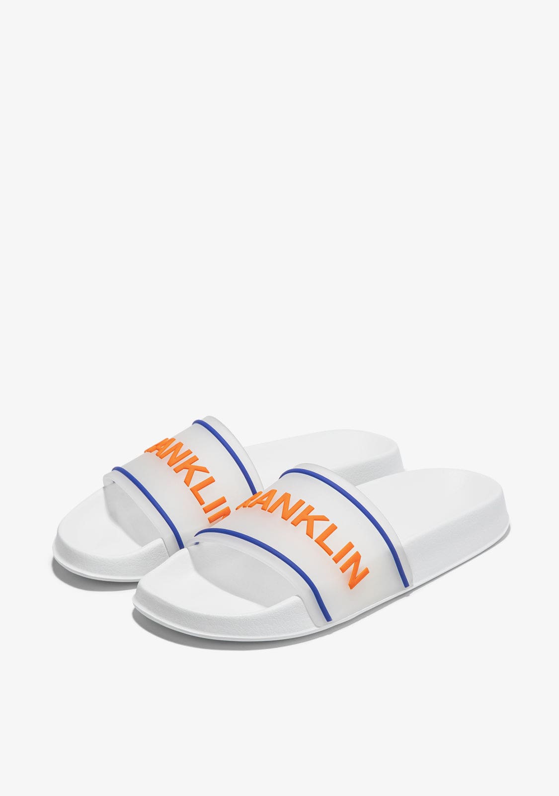 D.franklin Venice Slide White / Orange