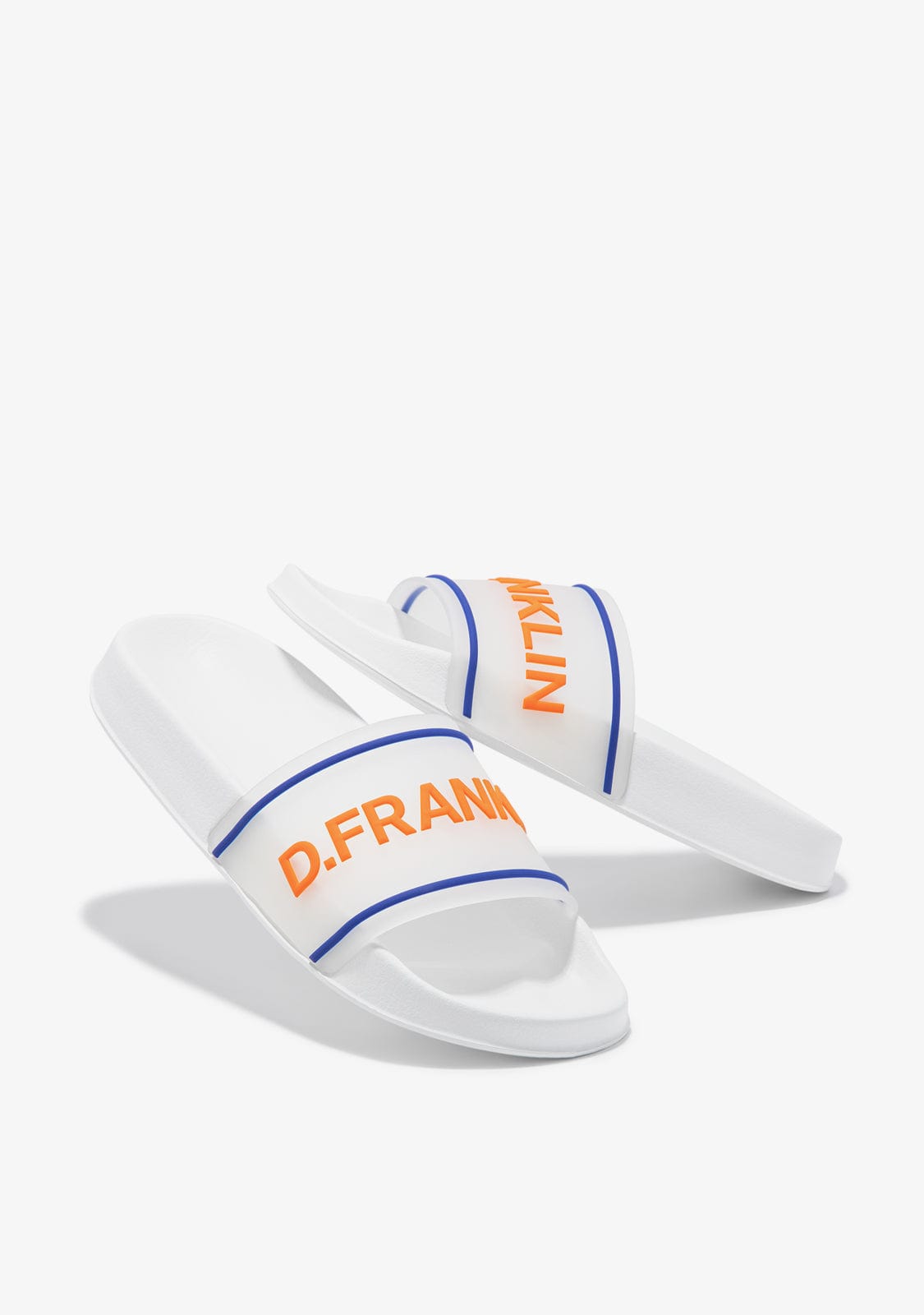 D.franklin Venice Slide White / Orange