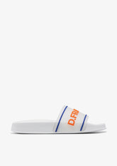 D.franklin Venice Slide White / Orange