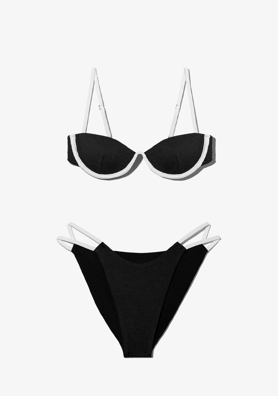 D.franklin Wake Top + Feroe Bottom Bikini Black