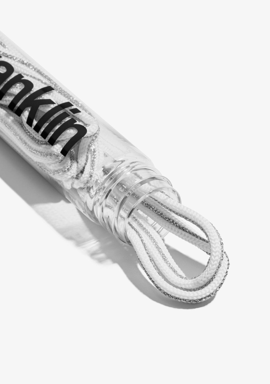 D.franklin White / Silver Metal Tip Shoelaces
