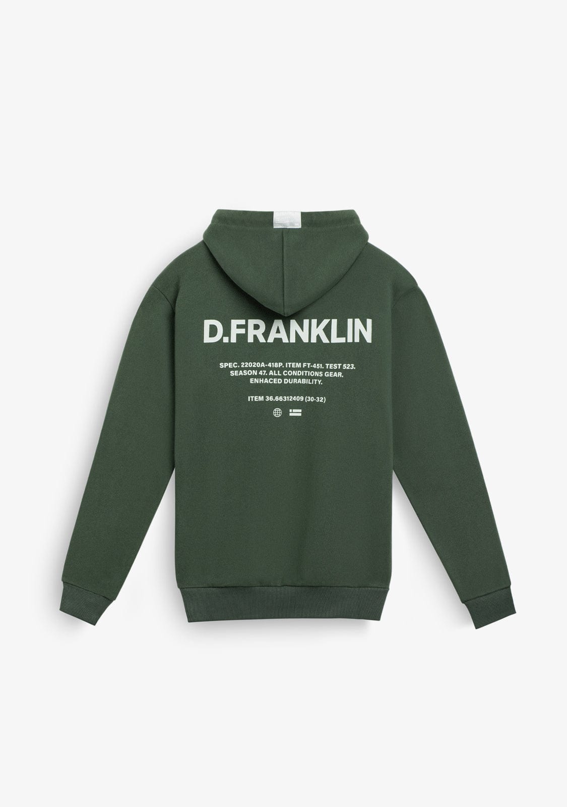 D.franklin Worldwide Hoodie Green