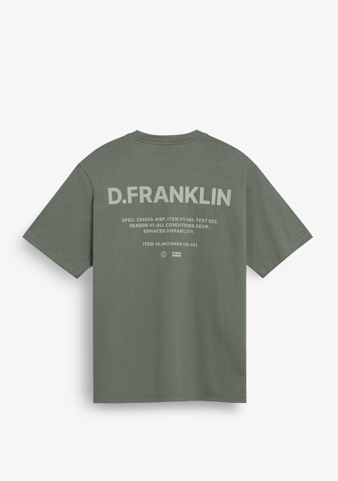 D.franklin Worldwide Tee Green