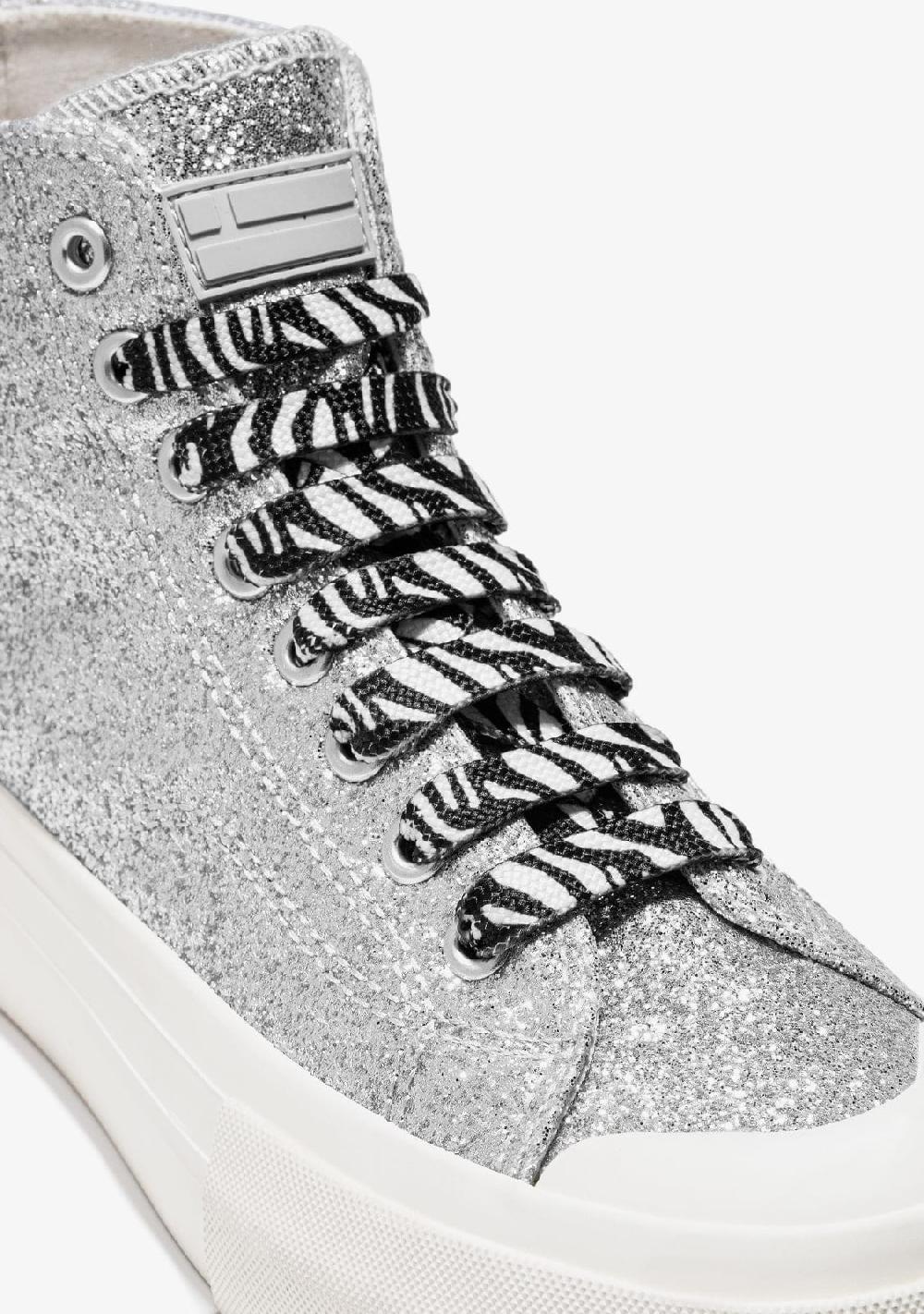 D.franklin Zebra Print Shoelaces