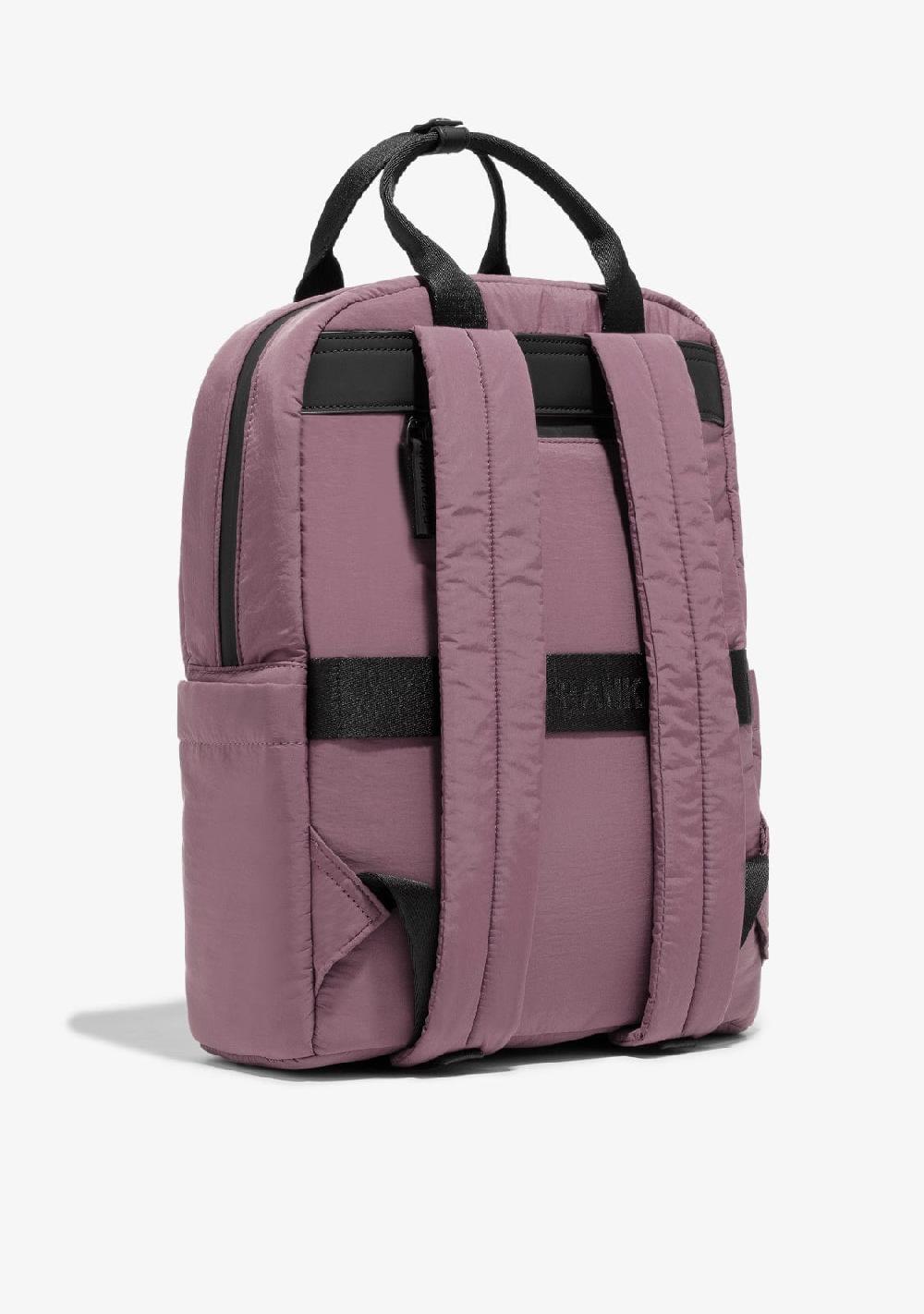D.franklin Multi-Pocket Nylon Backpack Pink + Custom Set Fuchsia