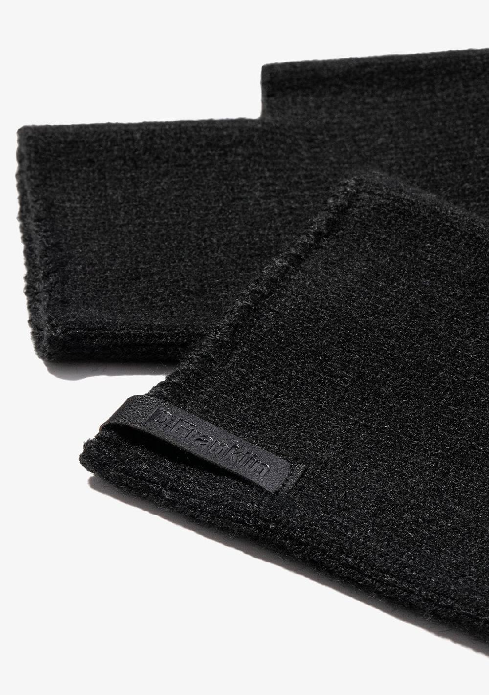 D.franklin Nordic TRK Knitted Fingerless Gloves Black