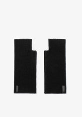 D.franklin Nordic TRK Knitted Fingerless Gloves Black