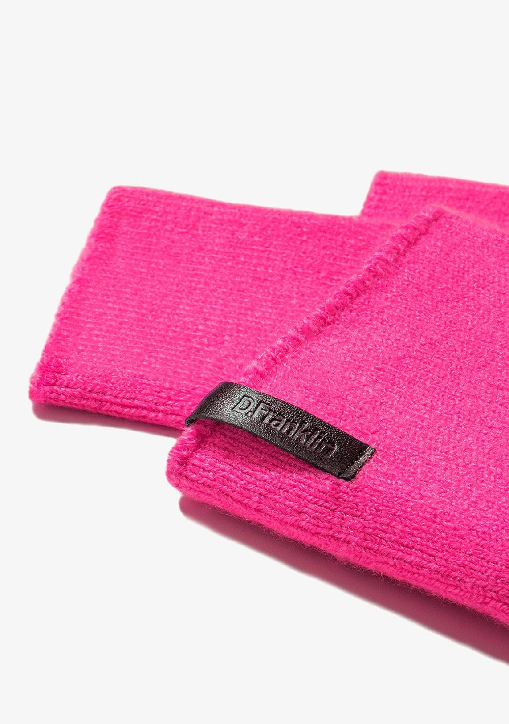 D.franklin Nordic TRK Knitted Fingerless Gloves Fushsia