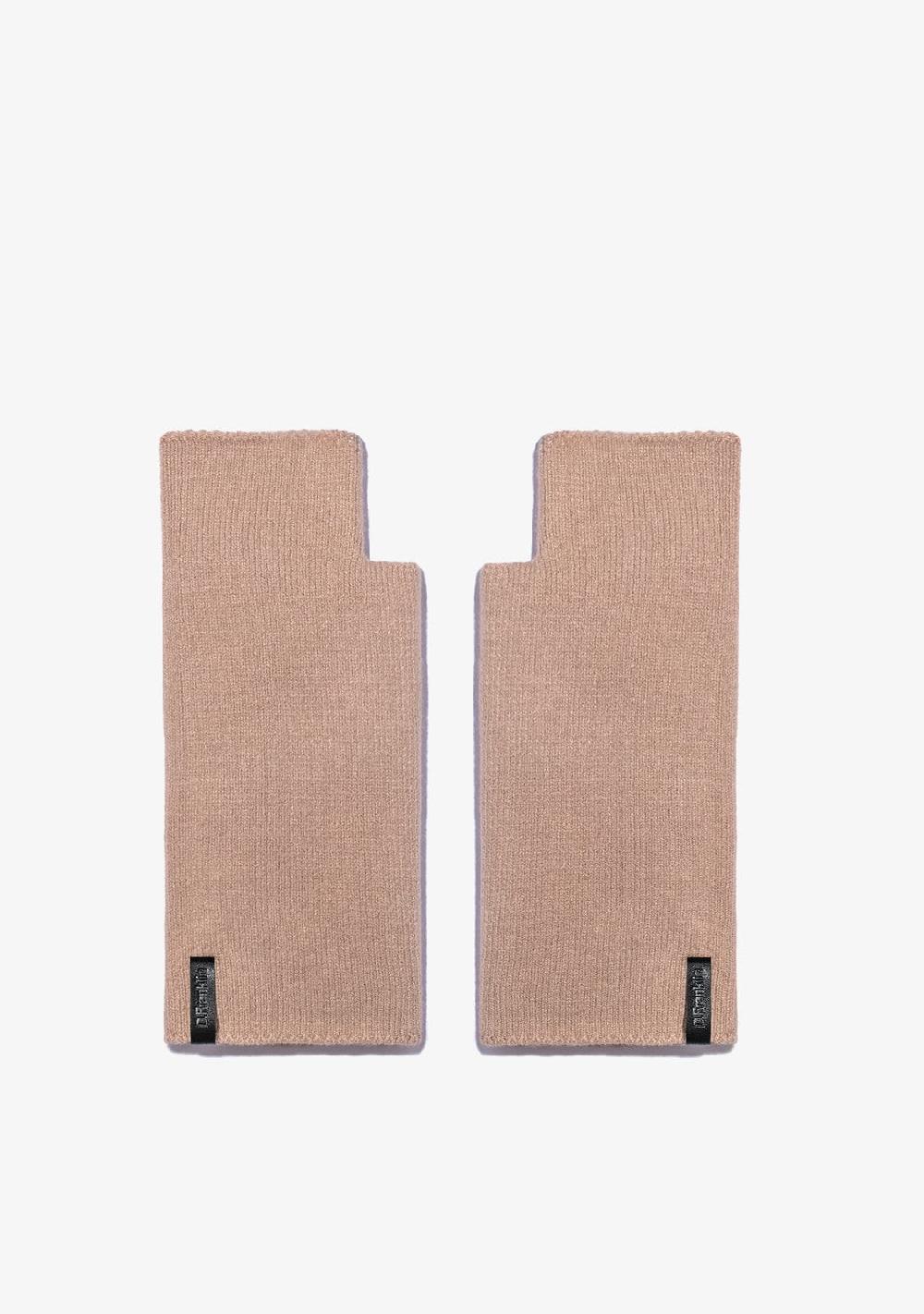 D.franklin Nordic TRK Knitted Fingerless Gloves Khaki