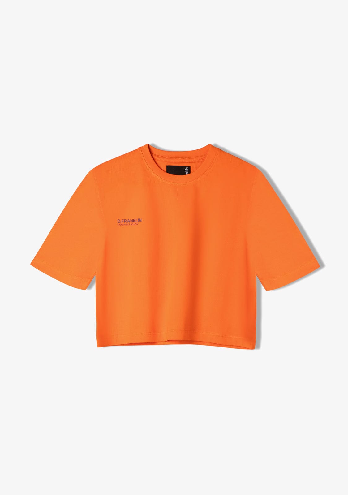 D.franklin Nowhere Bound Cropped T-Shirt Orange / Purple