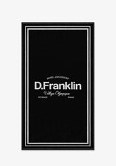 D.franklin Old Money Jacquard Velour Beach Towel Black