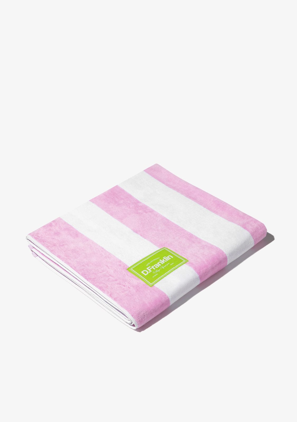 D.franklin Old Money Jacquard Velour Beach Towel Pink