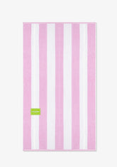 D.franklin Old Money Jacquard Velour Beach Towel Pink