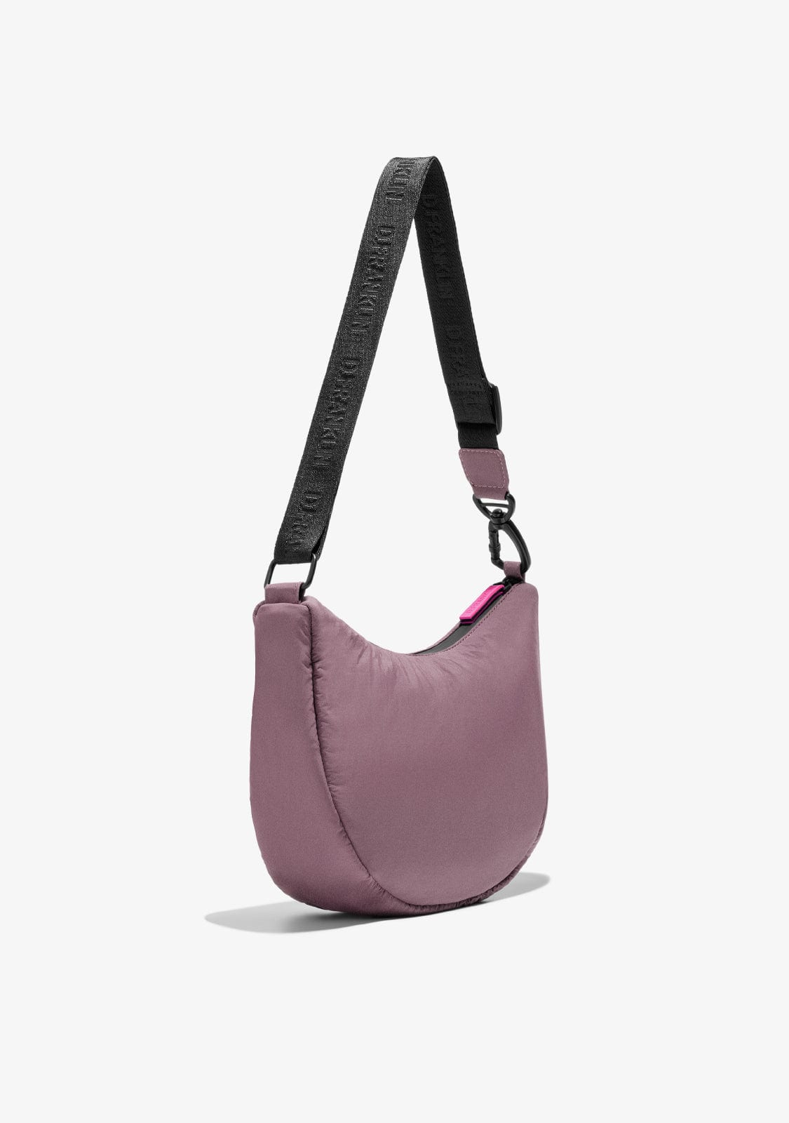 D.franklin Round Nylon Crossbody Bag Pink + Custom Set Fuchsia