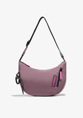 D.franklin Round Nylon Crossbody Bag Pink + Custom Set Fuchsia