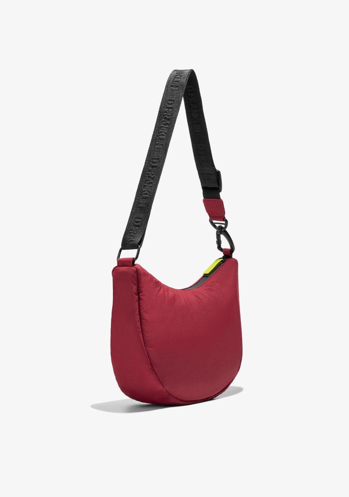 D.franklin Round Nylon Crossbody Bag Red + Custom Set Lime