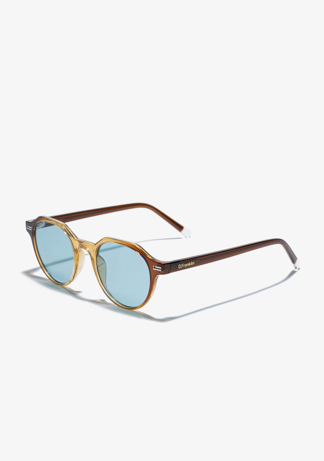 D.franklin Ultra Light S Round Trans Brown / Trans Blue