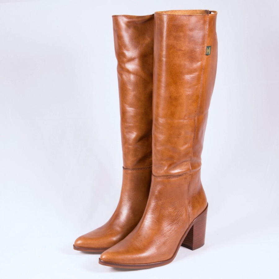 Dakota Boots Bota Mujer Alta Cowboy DKT 22 Cuero