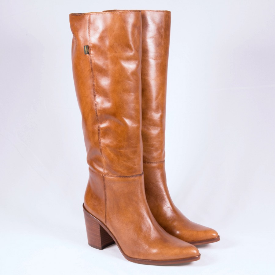 Dakota boots Bota mujer alta cowboy DKT 22 Cuero