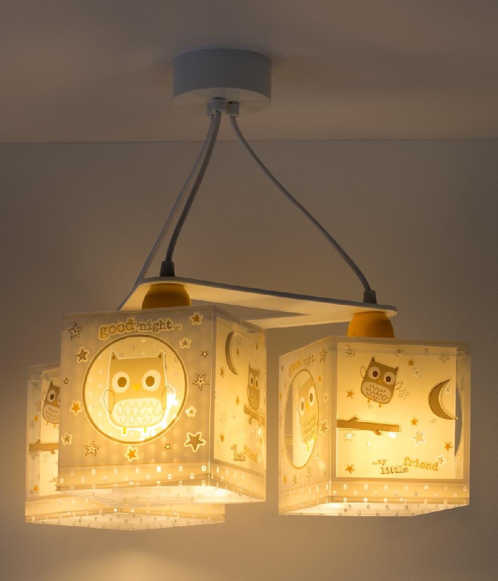 Dalber Aplique de pared infantil Little Owl Pequeño Búho