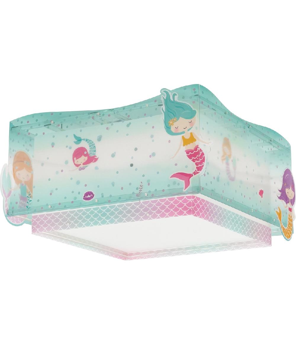 Dalber Plafón De Techo Infantil Mermaids Sirenas