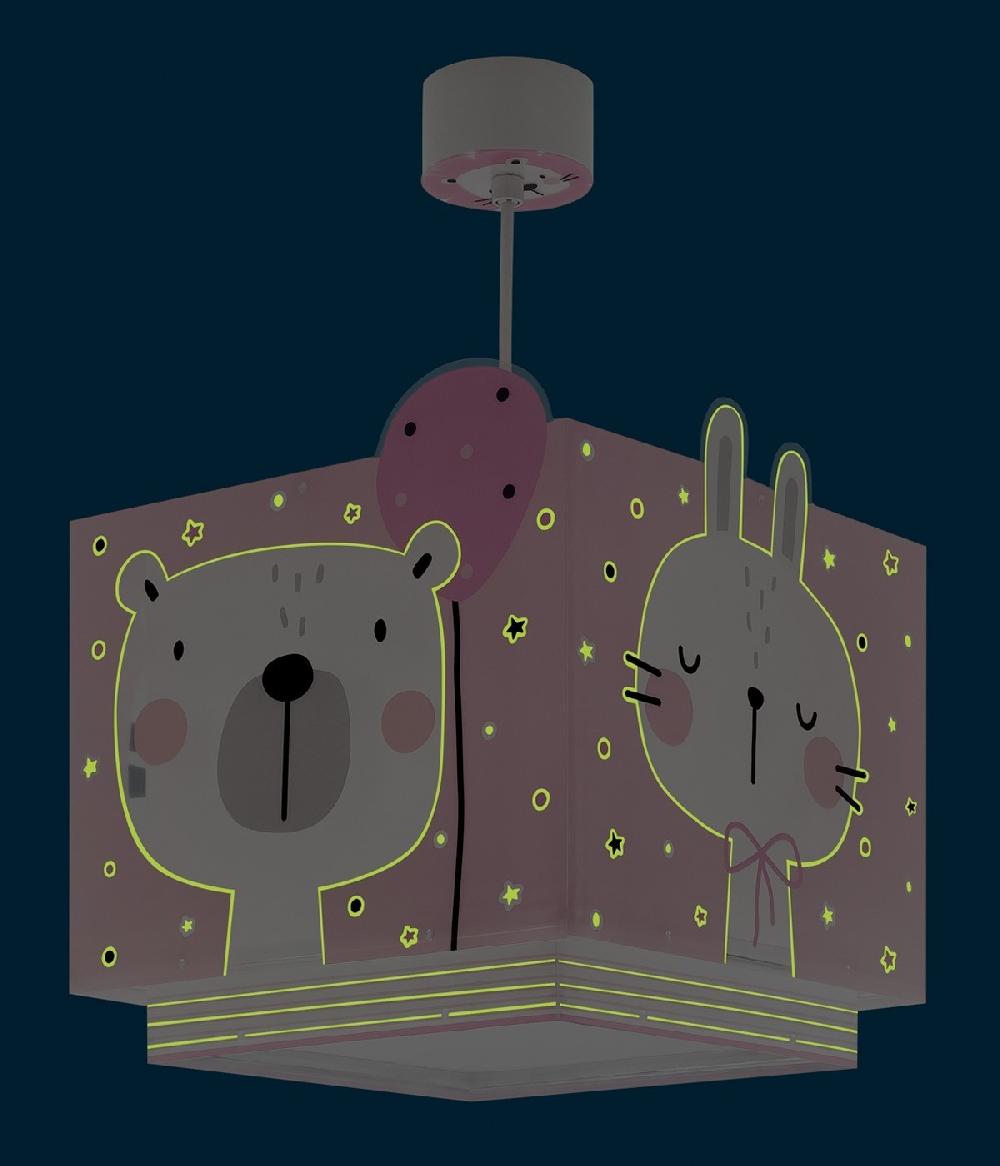 Dalber Lámpara De Mesa Infantil Sweet Love Cisnes Verde