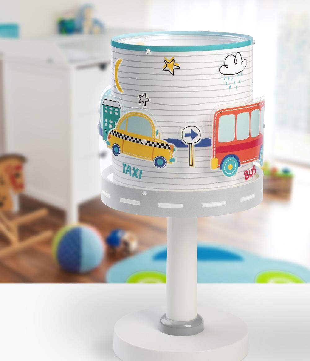 Dalber Lámpara de mesita infantil Baby Travel aviones y coches