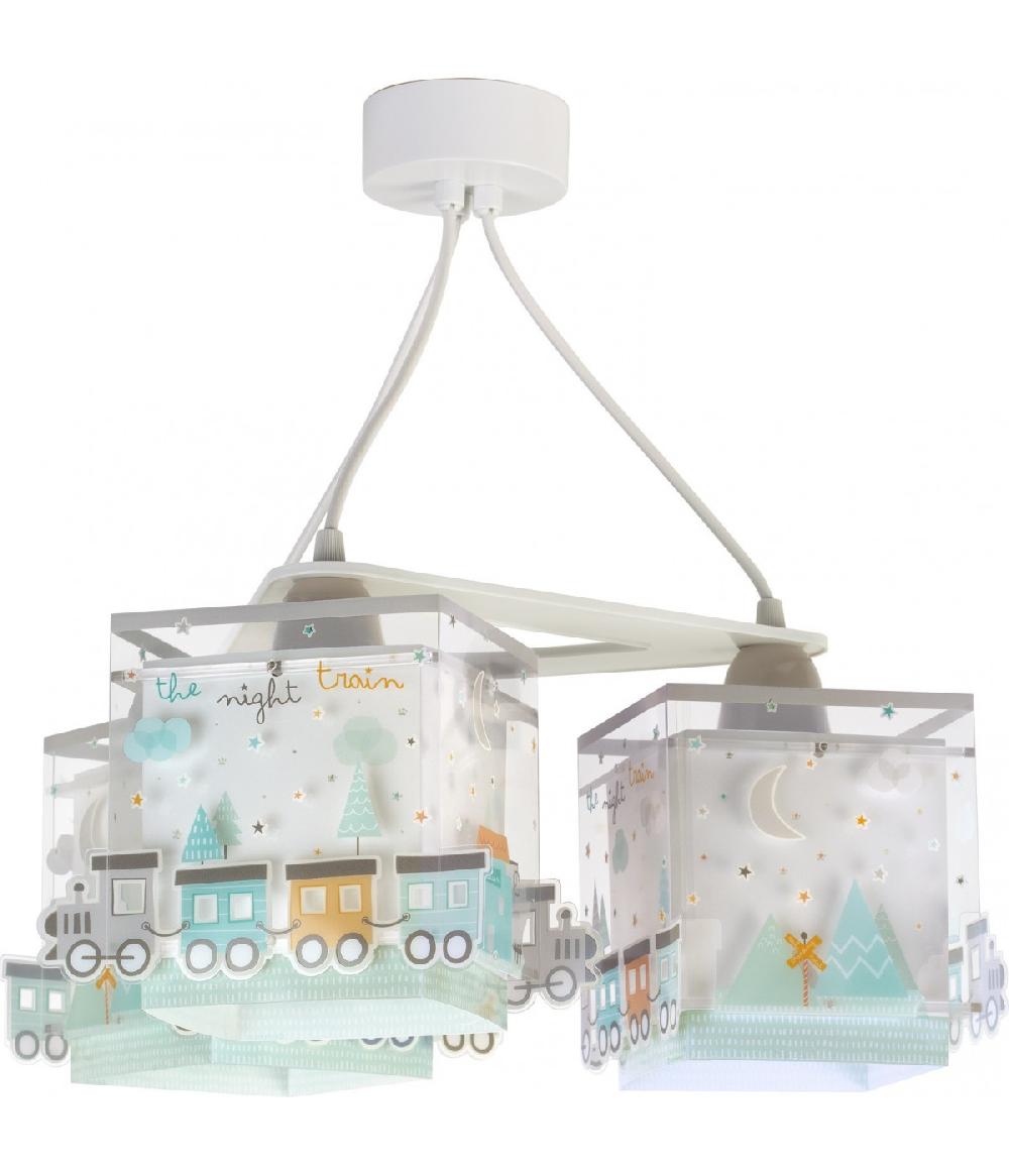 Dalber Lámpara de techo 3 luces infantil The Night Train Tren
