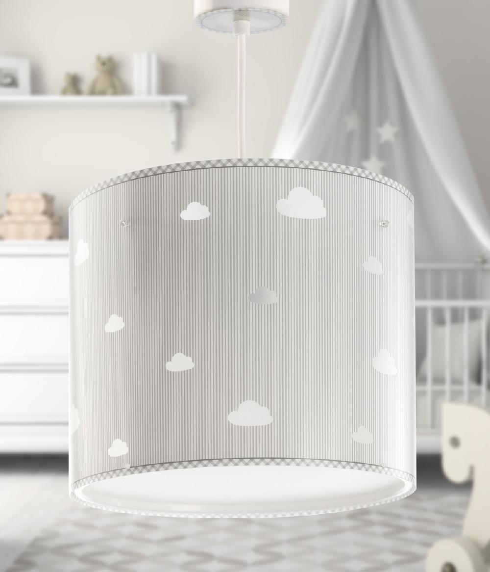 Dalber Lámpara de techo infantil Sweet Dreams Nubes gris