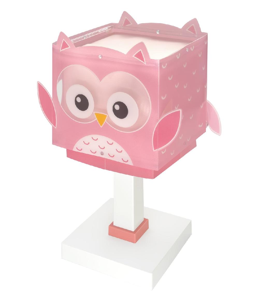 Dalber Plafón De Techo 3 Luces Infantil Little Pink Owl Búho Rosa