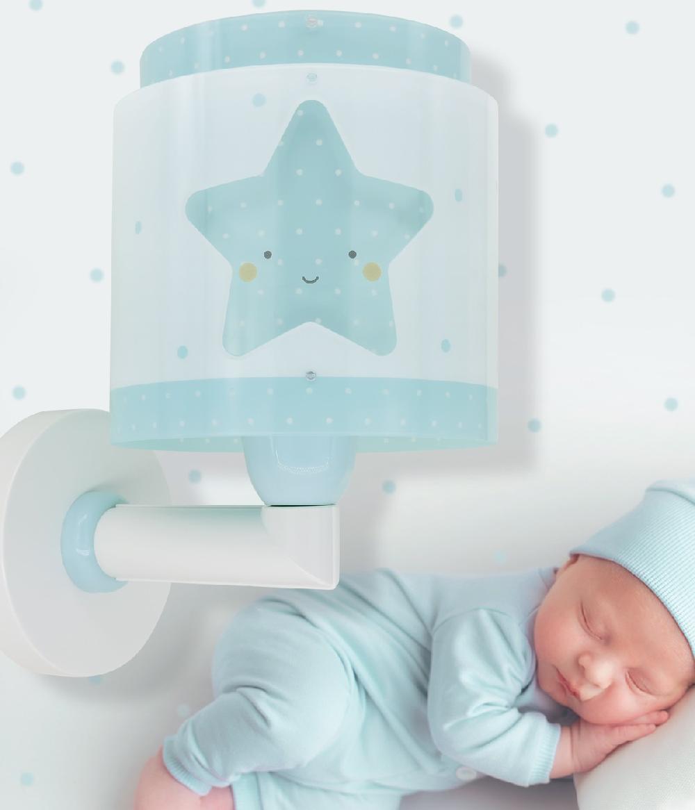 Dansi Aplique de pared infantil Baby Dreams Estrella azul