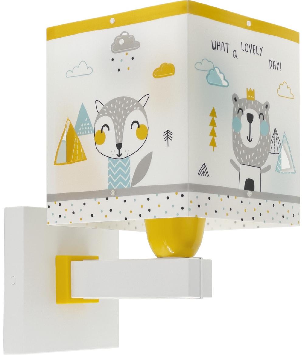 Dansi Aplique De Pared Infantil Hello Little Animales Bosque